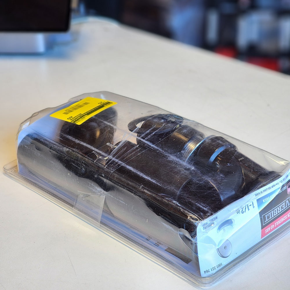 Easy Touch 1-1/2 in. Schedule 40 Black ABS Pipe Bath Waste and Overflow Drain in Brushed Nickel (WO-4-BN-EZ) Easy Touch 1-1/2 in. Schedule 40 Black ABS Pipe Bath Waste and Overflow Drain in Brushed Nickel (WO-4-BN-EZ)